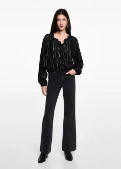 MANGO Koszule I Bluzki*Bluzka z lureksu w paski