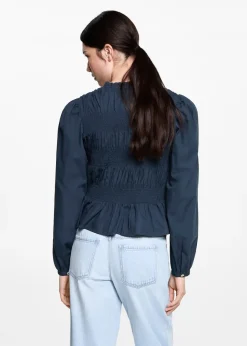 MANGO Koszule I Bluzki*Bluzka z marszczeniem i falbanką