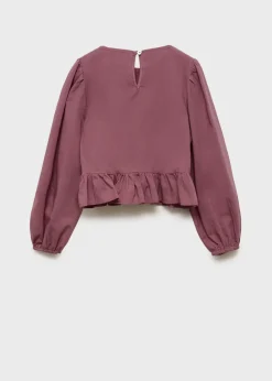 Dzieci MANGO Koszule I Bluzki*Bluzka z marszczonym panelem