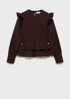 MANGO Koszule I Bluzki*Bluzka z marszczonym panelem