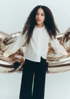 Dzieci MANGO Koszule I Bluzki*Bluzka z metaliczną nicią