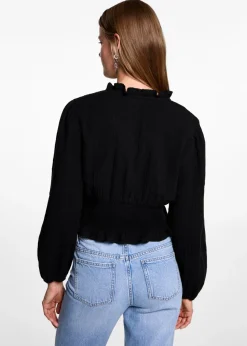 MANGO Koszule I Bluzki*Bluzka z zakładanym dekoltem