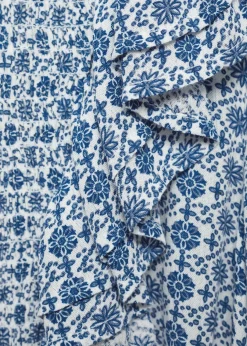 MANGO Koszule I Bluzki*Bluzka ze wzorem i falbankami