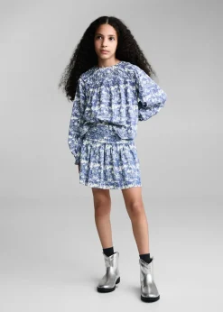 Dzieci MANGO Koszule I Bluzki*Bluzka ze wzorem i marszczeniem