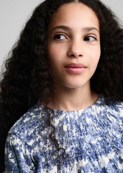 Dzieci MANGO Koszule I Bluzki*Bluzka ze wzorem i marszczeniem