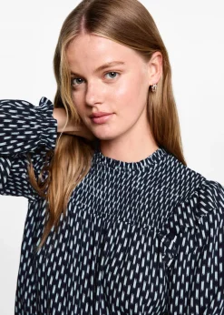 MANGO Koszule I Bluzki*Bluzka ze wzorem i marszczeniem