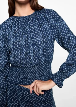 MANGO Koszule I Bluzki*Bluzka ze wzorem i marszczeniem