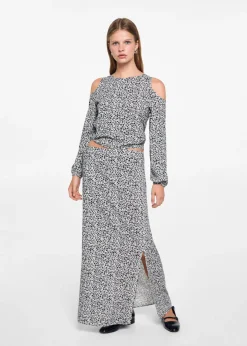 MANGO Koszule I Bluzki*Bluzka ze zwierzęcym wzorem