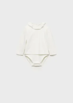 Dzieci MANGO T-shirty I Body*Body bawełniane z falbanką