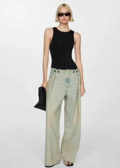 MANGO Topy*Body o taliowanym kroju bez rękawów