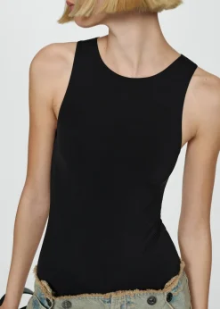 MANGO Topy*Body o taliowanym kroju bez rękawów