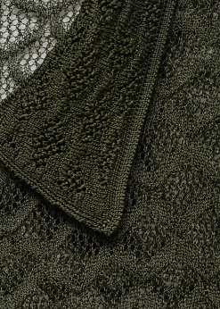 MANGO Topy*Body z ażurowej dzianiny z kołnierzykiem polo