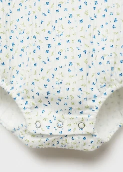 Dzieci MANGO T-shirty I Body*Body z kwiatowym wzorem