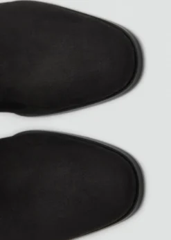 MANGO Buty*Botki na obcasie klockowym ze sztucznego zamszu