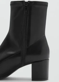 MANGO Buty*Botki na obcasie klockowym