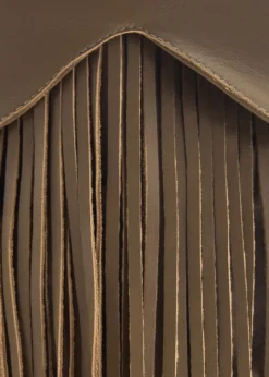 MANGO Buty|Akcesoria Skórzane*Botki skórzane na obcasie z frędzlami