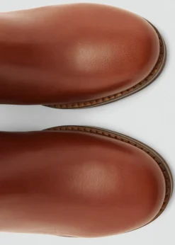 MANGO Buty|Akcesoria Skórzane*Botki skórzane na obcasie klockowym