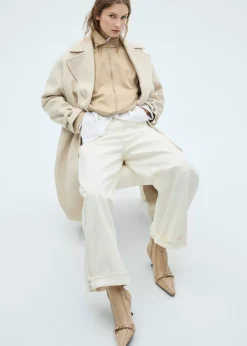 MANGO Buty|Akcesoria Skórzane*Botki skórzane z dekoracyjnymi szwami i kokardką