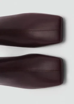 MANGO Buty|Akcesoria Skórzane*Botki skórzane z kwadratowym noskiem