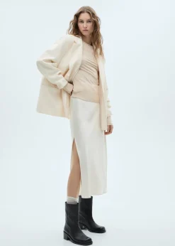 MANGO Buty|Akcesoria Skórzane*Botki skórzane z kwadratowym noskiem