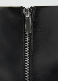 MANGO Buty*Botki ze spiczastym noskiem i zapięciem na zamek