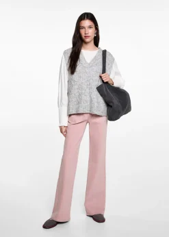 MANGO Kamizelki*Braided-knit gilet