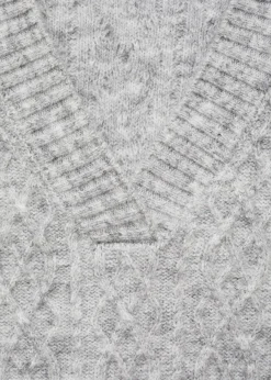 MANGO Kamizelki*Braided-knit gilet