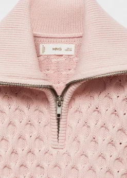 Dzieci MANGO Swetry I Kardigany*Braided-knit gilet