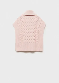 Dzieci MANGO Swetry I Kardigany*Braided-knit gilet
