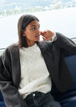 MANGO Kamizelki*Braided-knit gilet