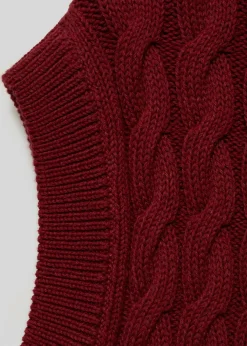 Dzieci MANGO Swetry I Kardigany*Braided-knit gilet