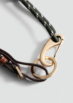 MANGO Galanteria Skórzana|Więcej Akcesoriów*Brelok z karabińczykiem z łączonych materiałów