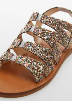 Dzieci MANGO Buty*Brokatowe sandały