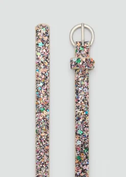 Dzieci MANGO Więcej Akcesoriów*Brokatowy pasek