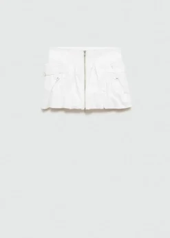 MANGO Spódnice*Bufiasta spódnica mini z suwakiem