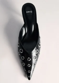 MANGO Buty*Buty bez pięty z metaliczną ozdobą
