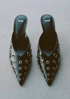 MANGO Buty*Buty bez pięty z metaliczną ozdobą