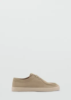 MANGO Skóra|Akcesoria*Buty żeglarskie ze skóry dwoiny