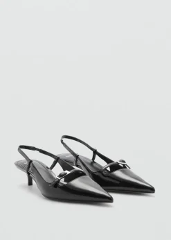 MANGO Buty*Buty na obcasie bez pięty ze sprzączkami