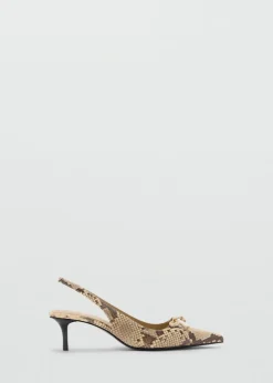 MANGO Buty*Buty na obcasie kaczuszka z kokardką