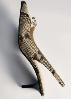 MANGO Buty*Buty na obcasie kaczuszka z kokardką