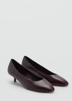 MANGO Buty*Buty na obcasie kaczuszka z okrągłym noskiem