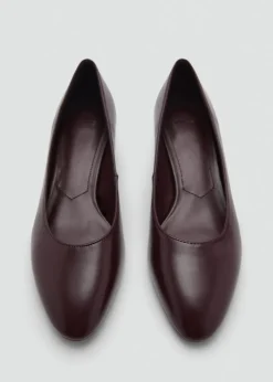 MANGO Buty*Buty na obcasie kaczuszka z okrągłym noskiem