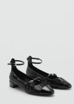 MANGO Buty*Buty na obcasie klockowym z cekinami