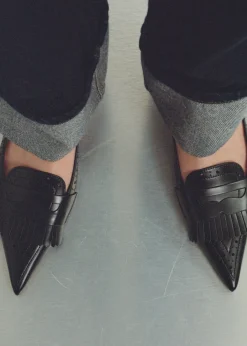 MANGO Buty*Buty na obcasie z frędzlami