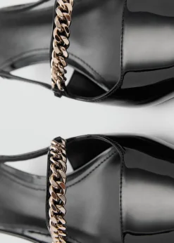 MANGO Buty*Buty na obcasie z paskiem z ogniwami