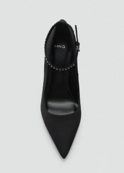 MANGO Buty*Buty na obcasie z paskiem ze strasu wokół kostki