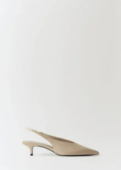 MANGO Buty|Akcesoria Skórzane*Buty skórzane na obcasie kaczuszka