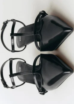 MANGO Buty|Akcesoria Skórzane*Buty skórzane na obcasie kaczuszka