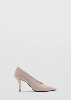 MANGO Buty|Akcesoria Skórzane*Buty skórzane na obcasie typu fler